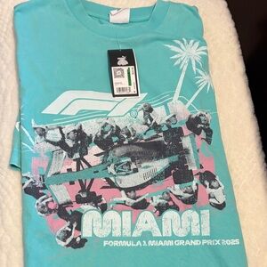 Puma Formula 1 Miami Tee - Teal size Large
